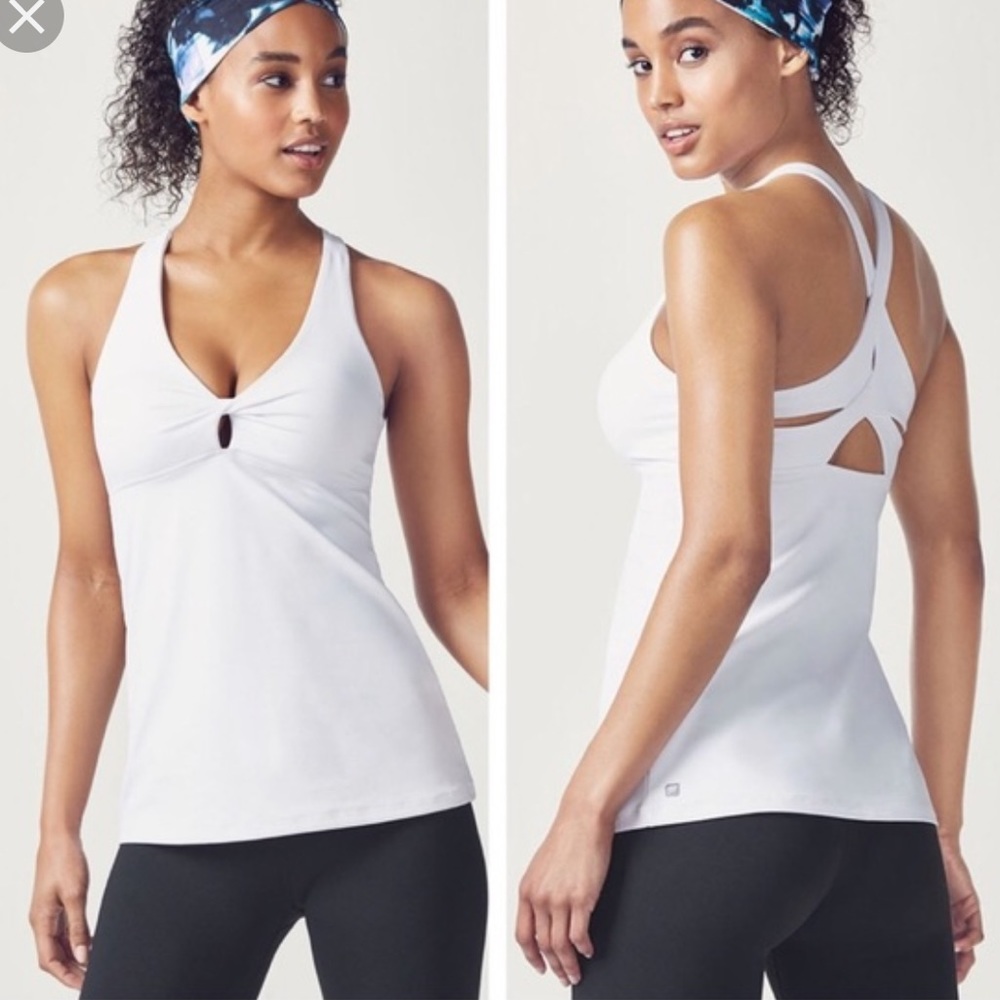 Fabletics Ellie Tank White in size XS
